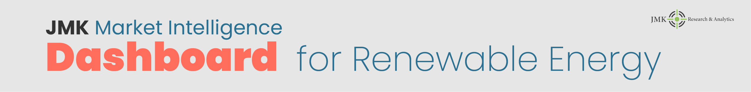 JMK Market Intelligence Dashboard for Renewable Energy